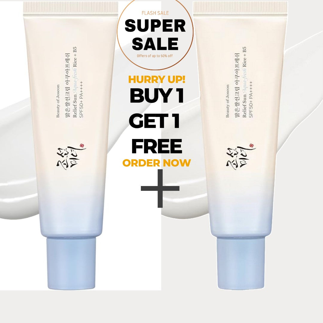 Sun Aqua-Fresh Sunscreen Rice + Panthenol SPF 50+ PA++++ Lightweight Daily UV Protector for Acne-Prone Sensitive Skin Korean skincare for Men and Women 50ml