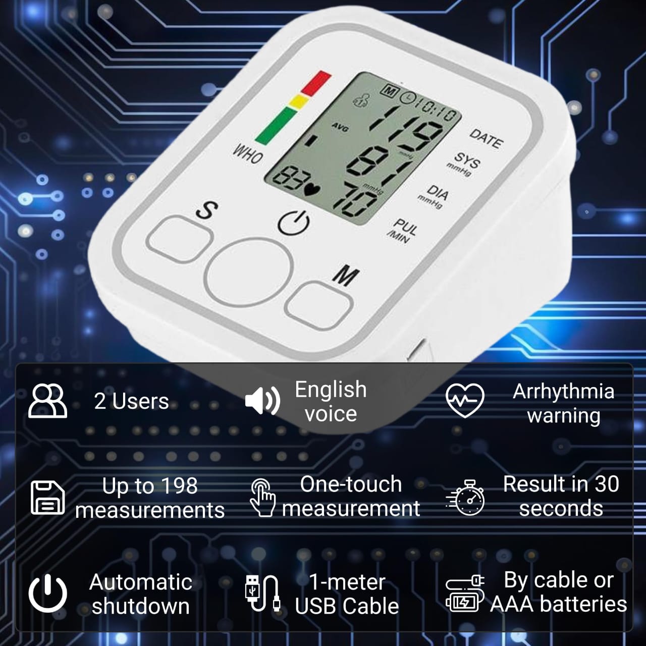 Automatic Blood Pressure Monitor - DoorAndSteps E Commerce