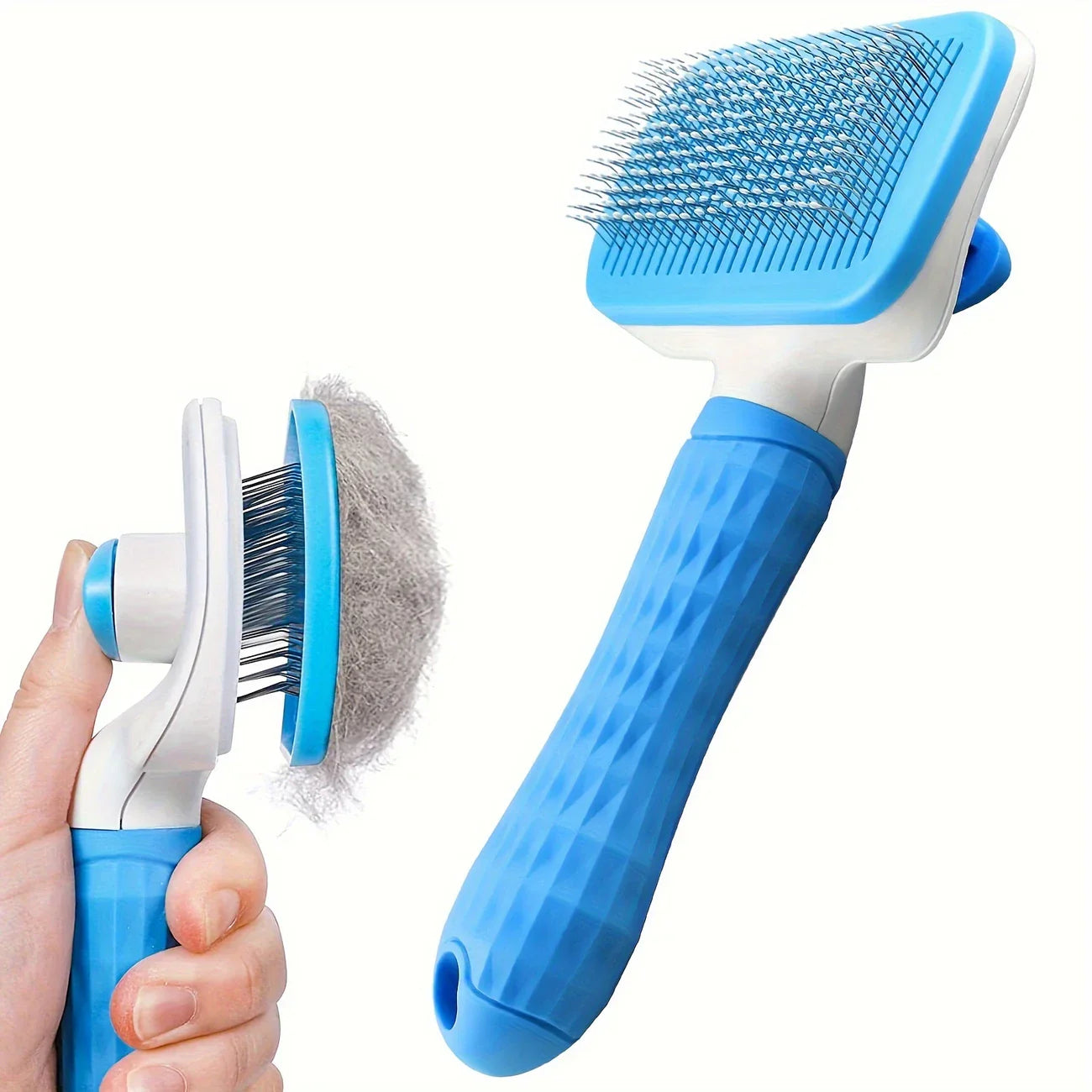 1pc Easy-Clean Pet Grooming Brush πΆπ± β One-Click Deshedding Comb for Dogs & Cats | Gentle, Effective & Mess-Free