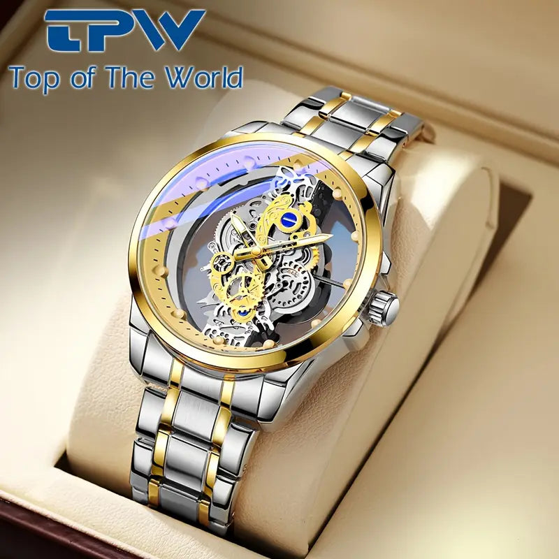 π°οΈ TPW Elegant Men's Quartz Watch β Durable Steel Strap | Timeless Design | Everyday Class π - DoorAndSteps E Commerce