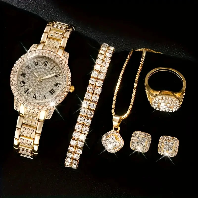 6pcs Luxury Fashion Women'S Jewelry Set - DoorAndSteps E Commerce