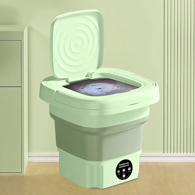 Compact Foldable Mini Washing Machine – Perfect for Baby Clothes, Underwear & Travel Use