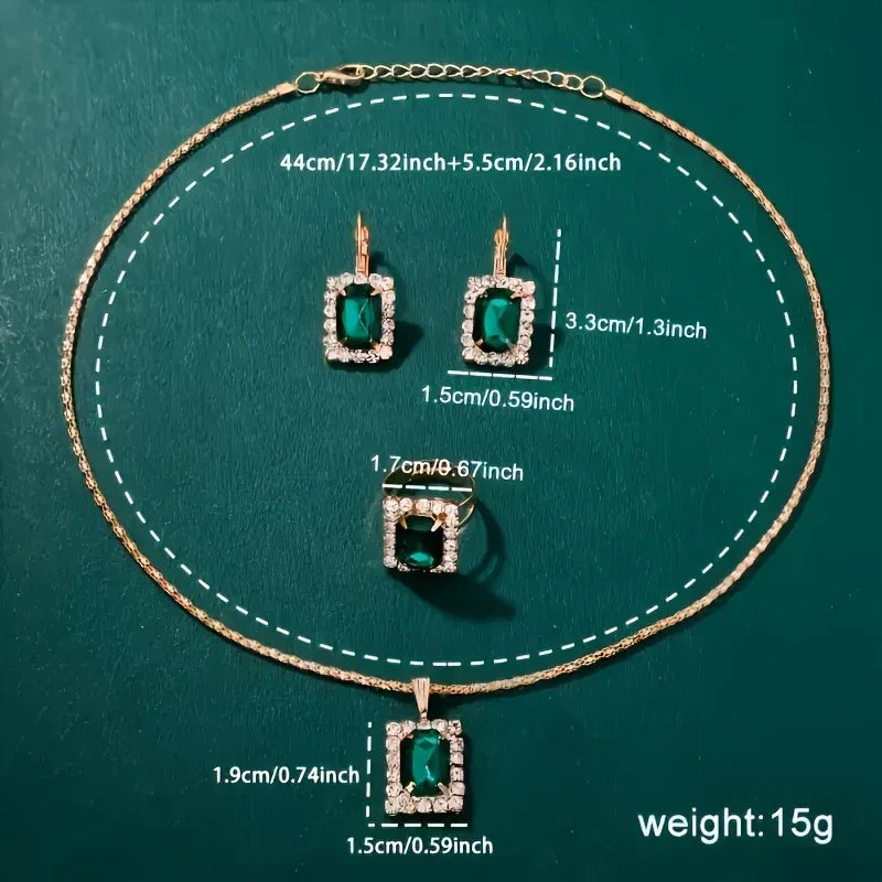 π Elegant Green Quartz Watch & Jewelry Set β 1pc/5pcs | Eid Gift for Her β¨
