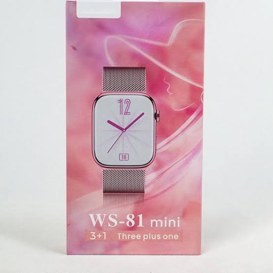 Wisme WS 81 Mini Smartwatch with 3 Strap - DoorAndSteps E Commerce