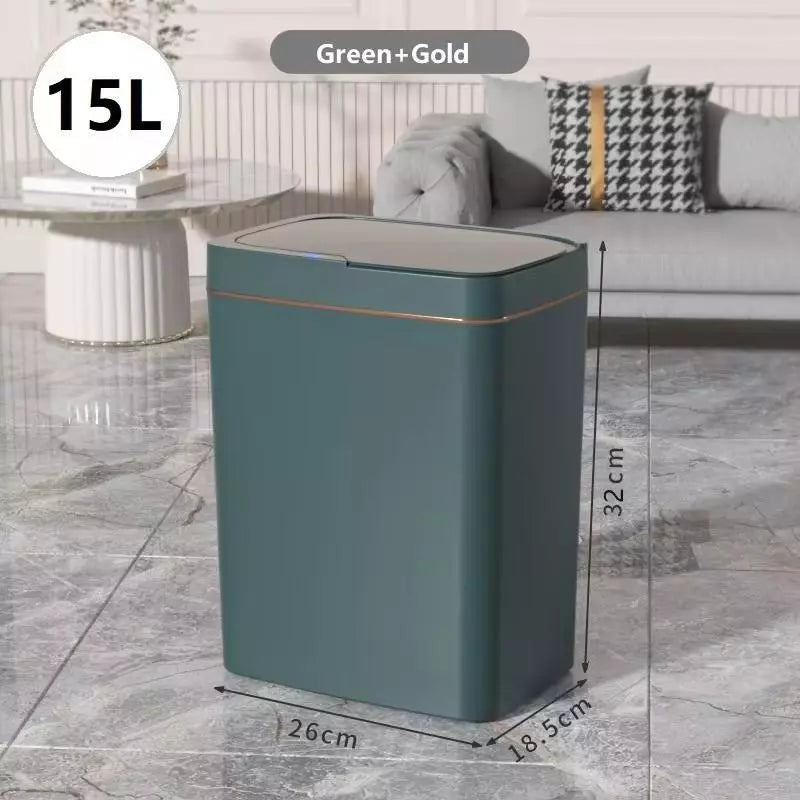 Kitchen Bathroom Automatic Garbage Bin Smart Bathroom Trash Can, Automatic Bagging, Touchless Sensor - DoorAndSteps E Commerce
