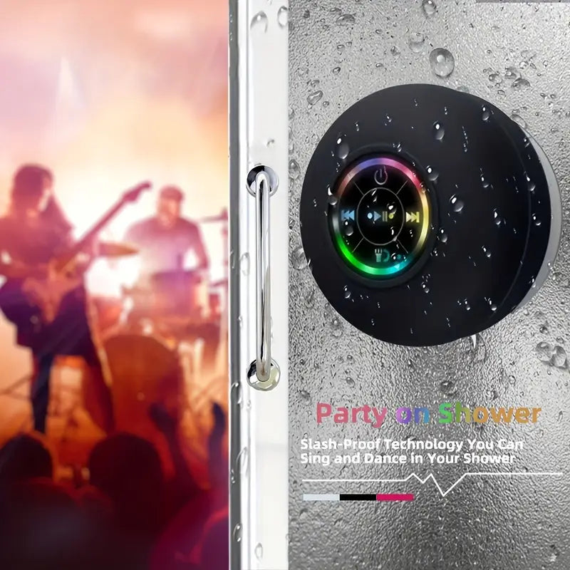 🎵 Mini LED Bathroom Speaker – Splash-Proof Sound, Big Vibes! - DoorAndSteps E Commerce 