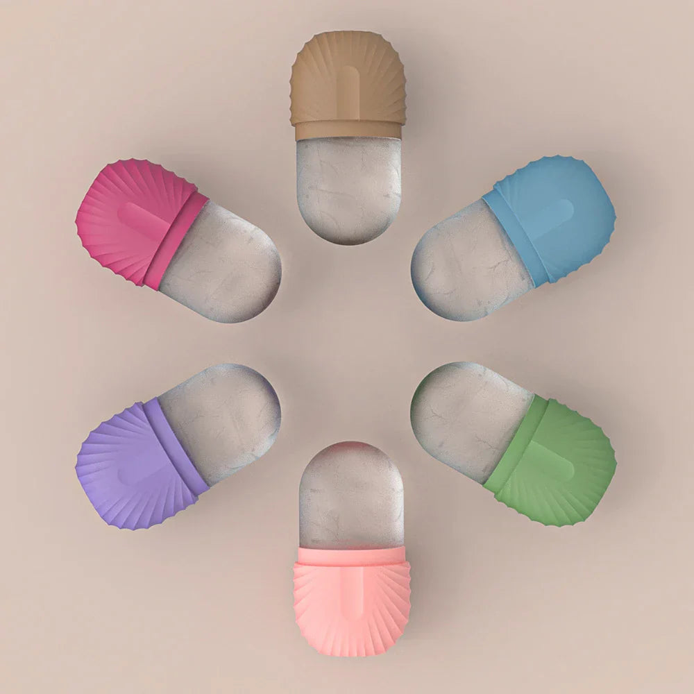 ❄️ Ice Face Roller – Reusable Facial Massager for Puffiness Relief, Skin Glow, and Contour Care 🌿✨ - DoorAndSteps E Commerce 