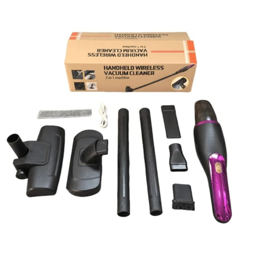 Handheld vacuum cleaner (black + purple) - DoorAndSteps E Commerce 