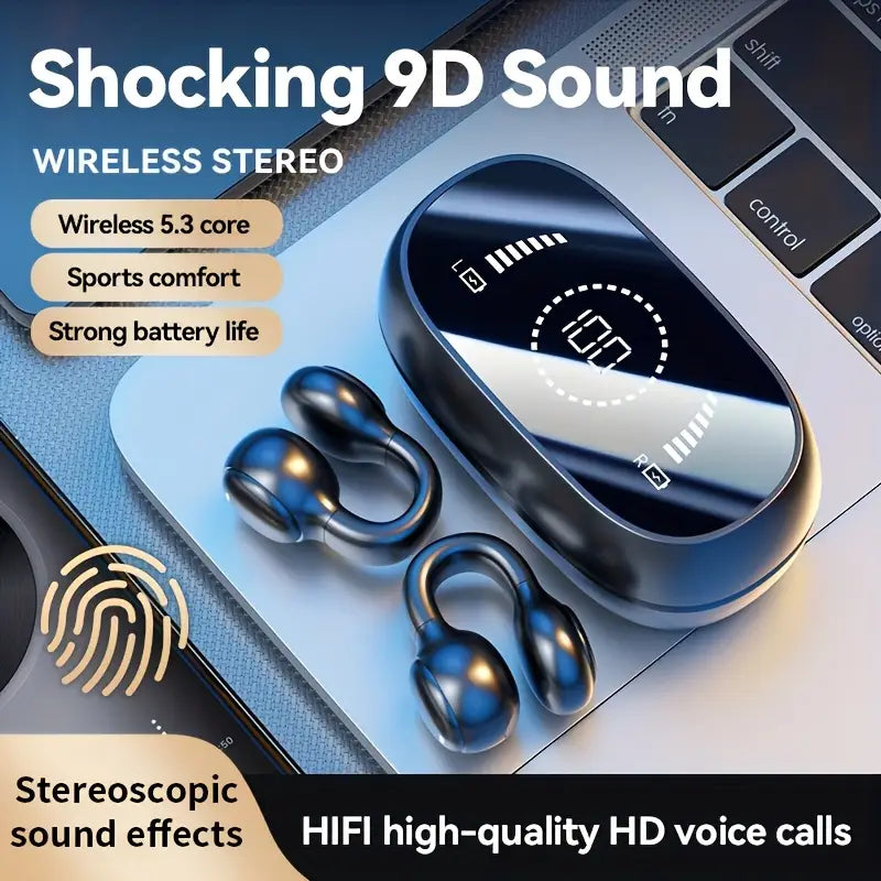 🎧 GENAI M47 Wireless Earbuds | Noise Cancelling | Perfect for Sports 🏃 & Gaming 🎮 - DoorAndSteps E Commerce 