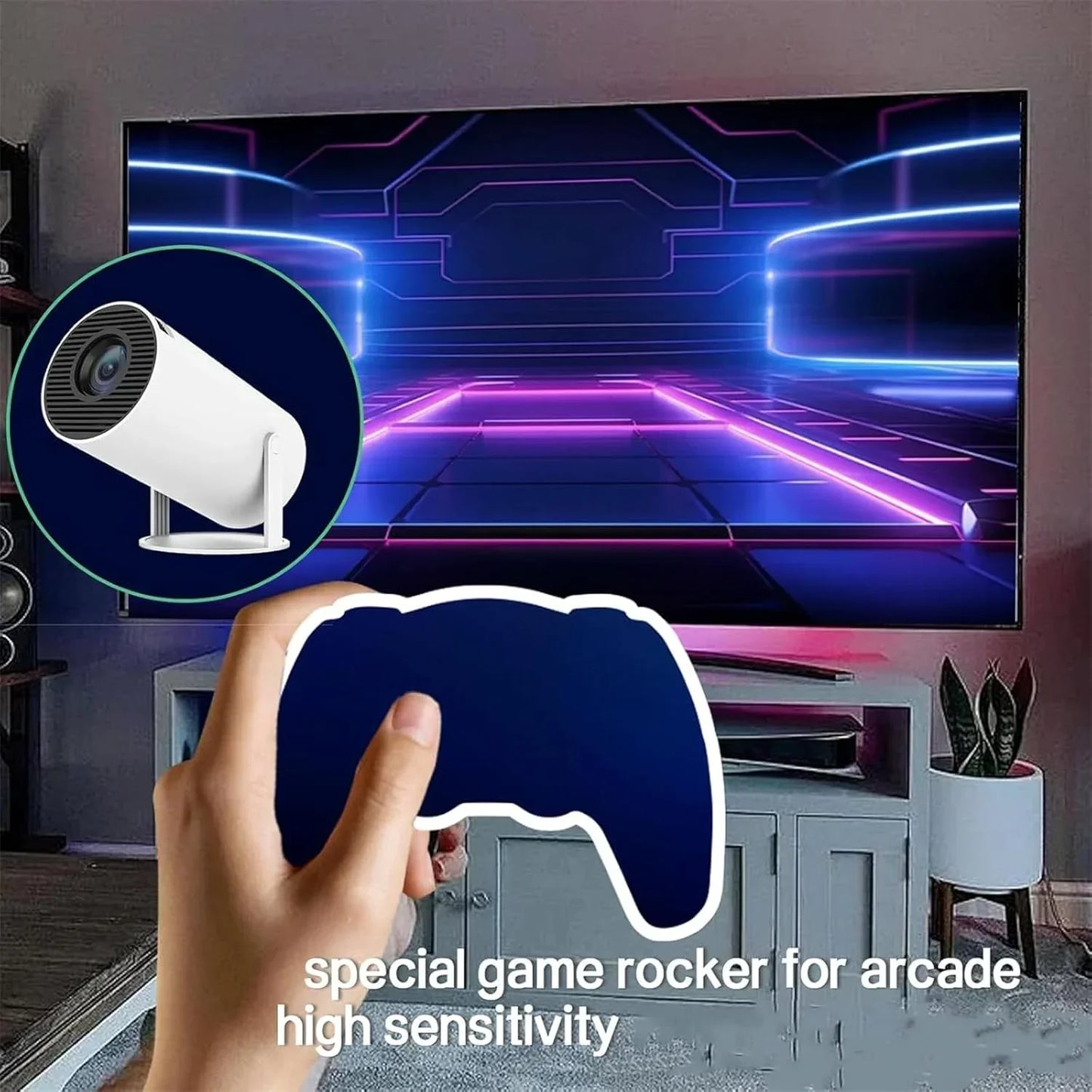 4k Smart video game Projector,