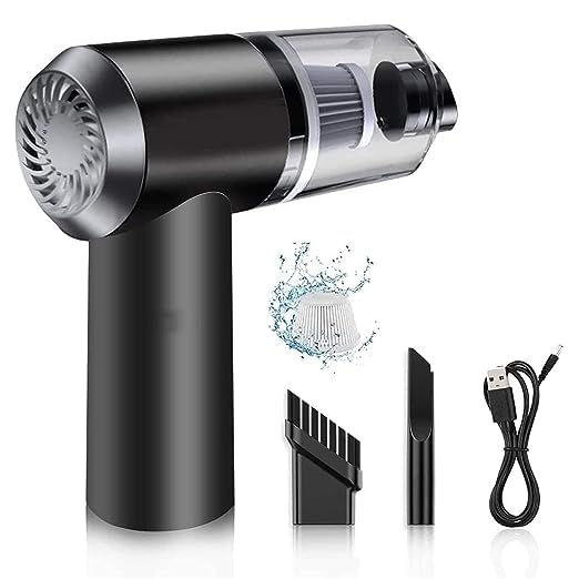 🚗 3-in-1 Portable Car Vacuum Cleaner – Suction, Inflation & Light | Compact & Powerful 💨🔦 - DoorAndSteps E Commerce 