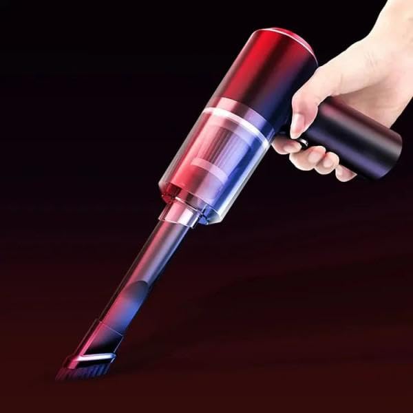 🚗 3-in-1 Portable Car Vacuum Cleaner – Suction, Inflation & Light | Compact & Powerful 💨🔦 - DoorAndSteps E Commerce 