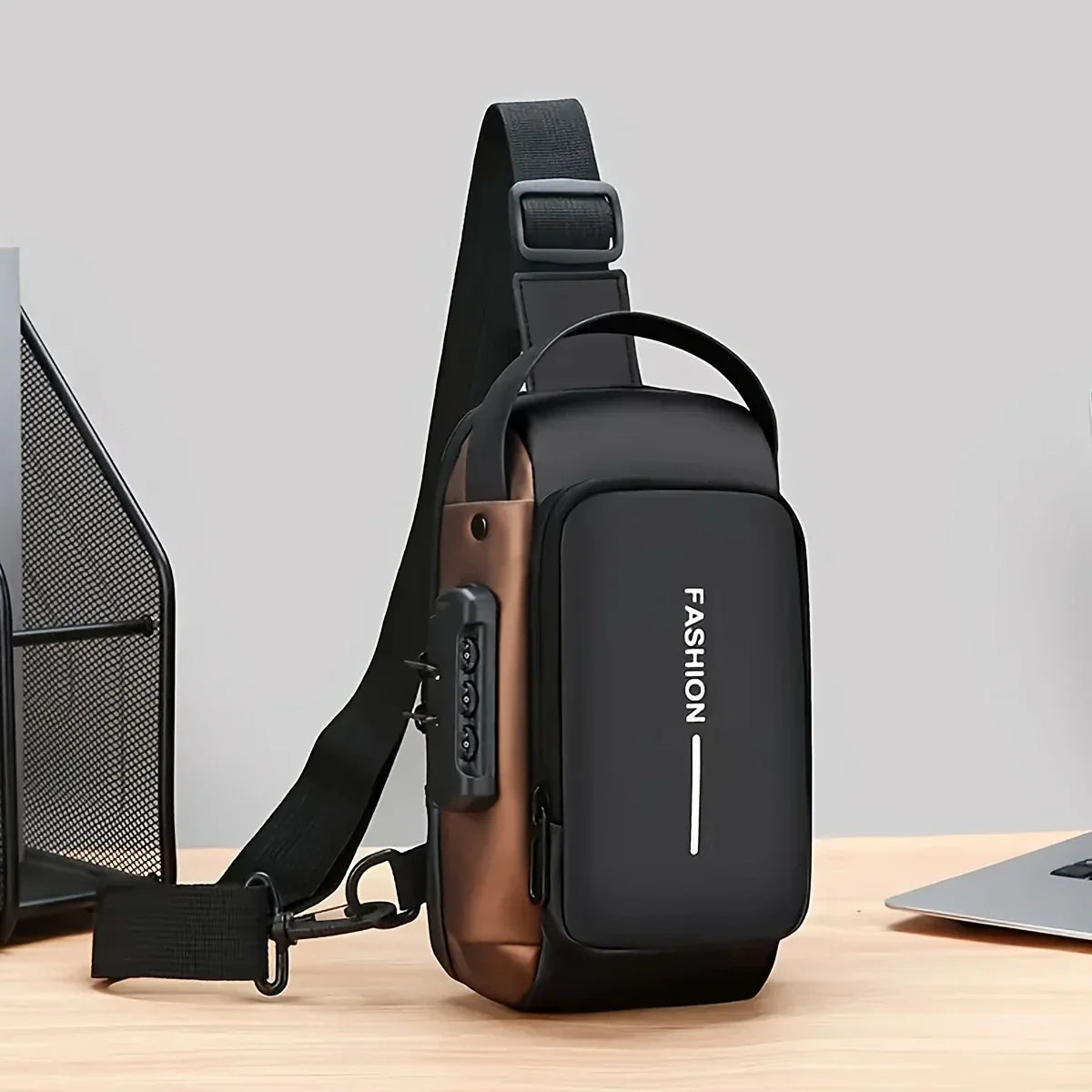 🧳 Anti-Theft Waterproof Sling Bag with USB Charging Port – Sleek, Secure & Smart Carry for Everyday Life - DoorAndSteps E Commerce 