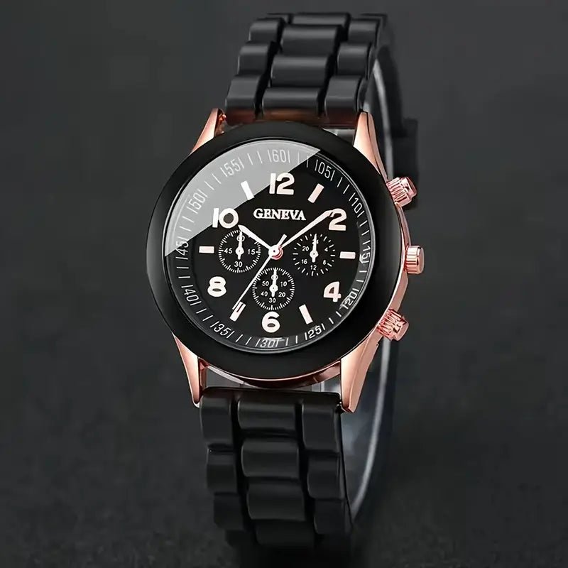 ⏱️ Stylish Couple Watch Set + Magnetic Heart Necklace – A Perfect Gift for Love & Friendship 💖 - DoorAndSteps E Commerce 