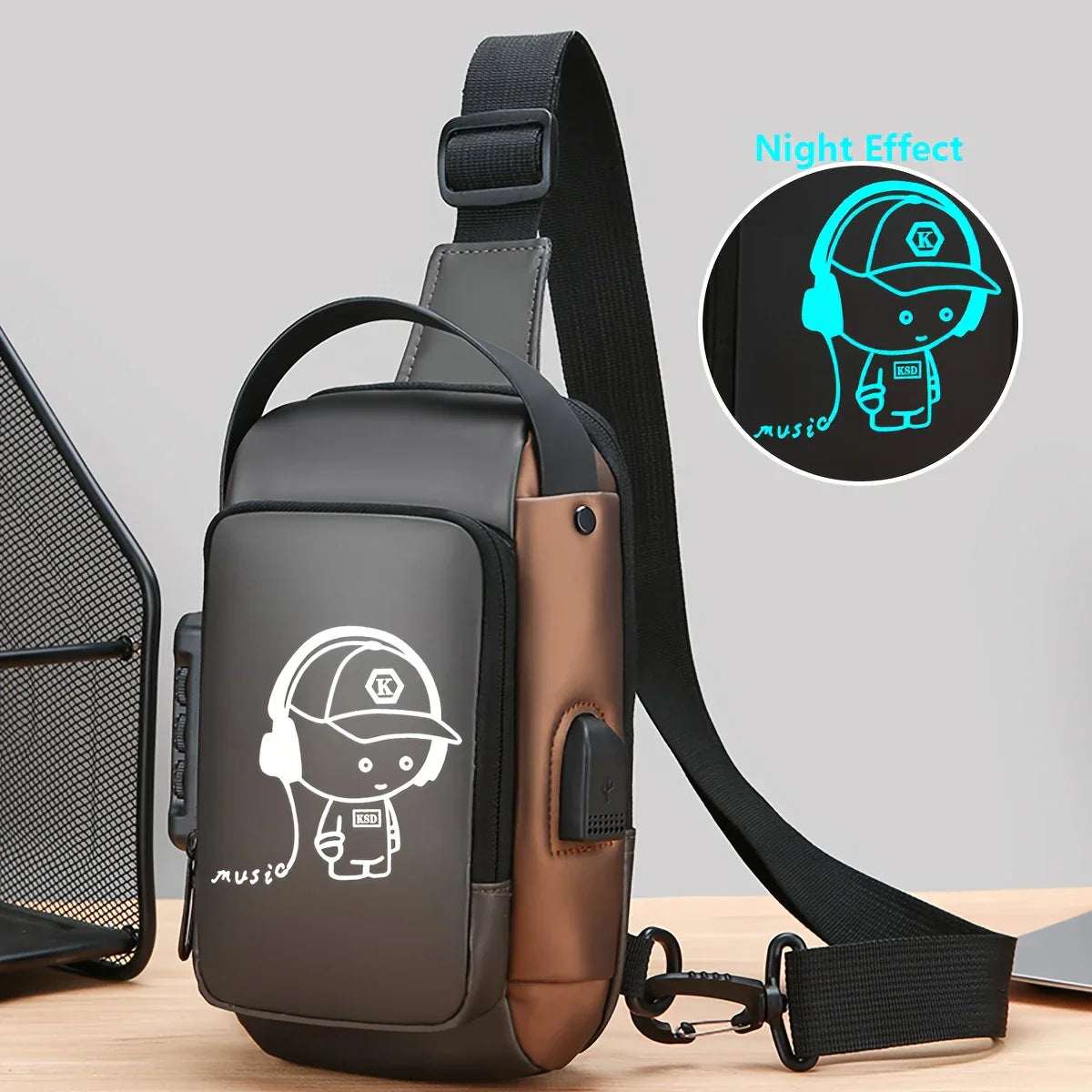 🧳 Anti-Theft Waterproof Sling Bag with USB Charging Port – Sleek, Secure & Smart Carry for Everyday Life - DoorAndSteps E Commerce 