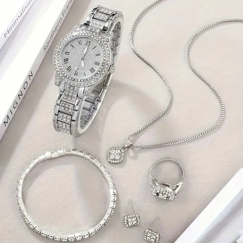 6pcs Luxury Fashion Women'S Jewelry Set - DoorAndSteps E Commerce 