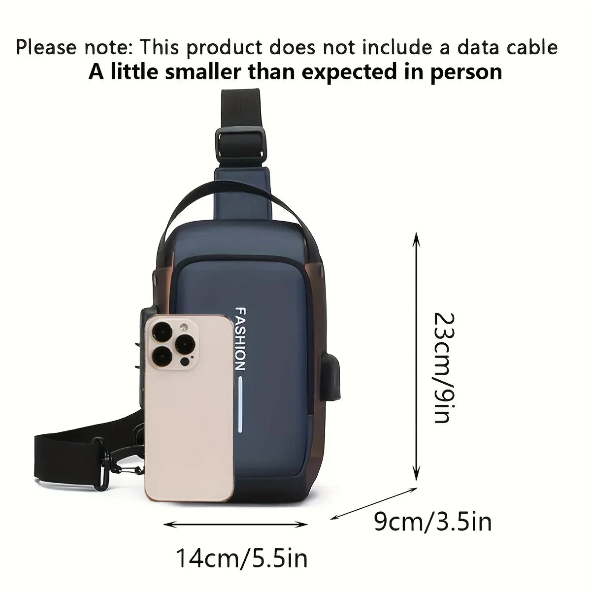 🧳 Anti-Theft Waterproof Sling Bag with USB Charging Port – Sleek, Secure & Smart Carry for Everyday Life - DoorAndSteps E Commerce 