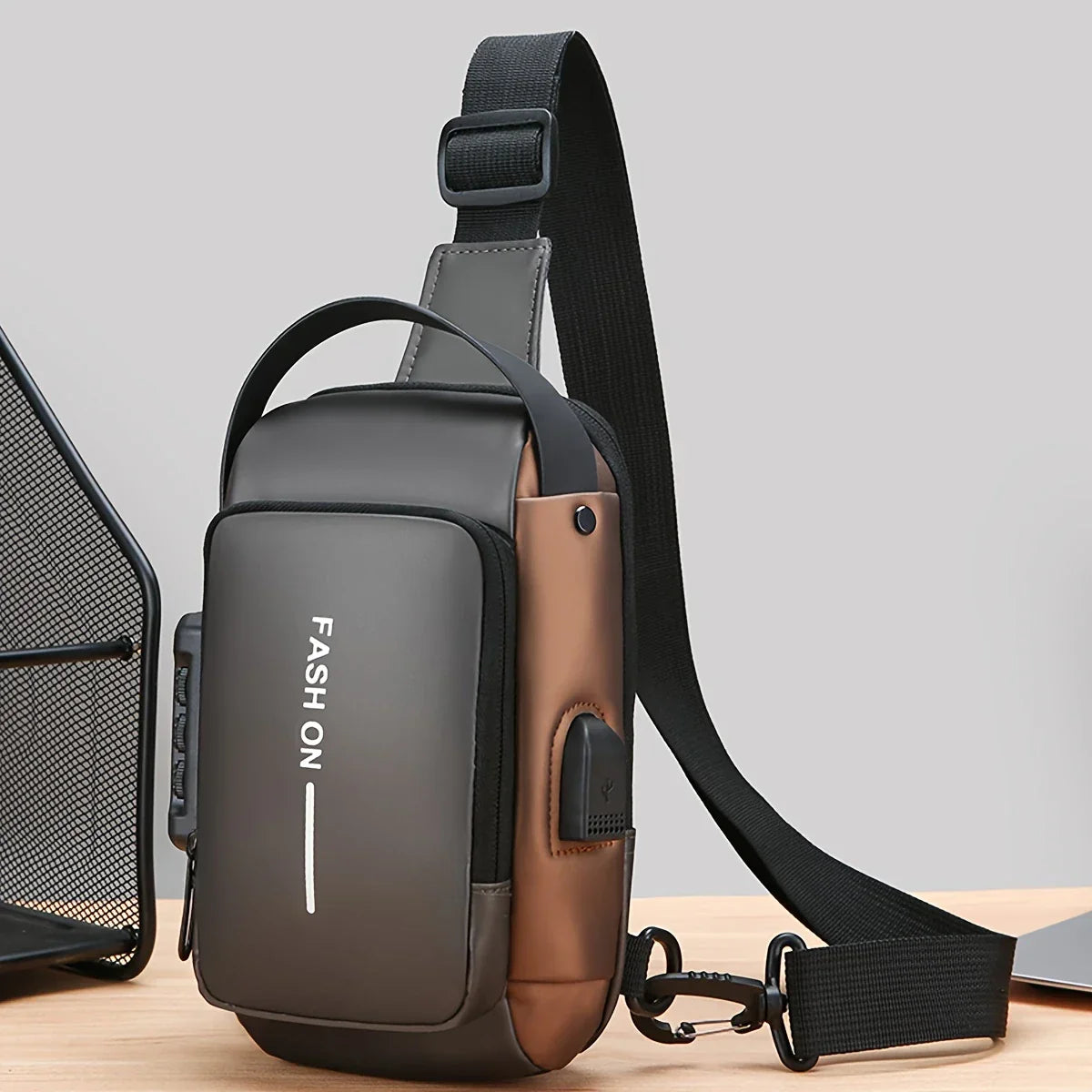 🧳 Anti-Theft Waterproof Sling Bag with USB Charging Port – Sleek, Secure & Smart Carry for Everyday Life - DoorAndSteps E Commerce 