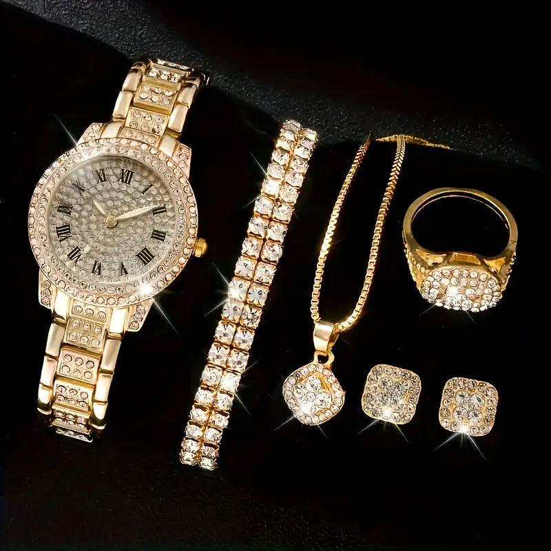 6pcs Luxury Fashion Women'S Jewelry Set - DoorAndSteps E Commerce 