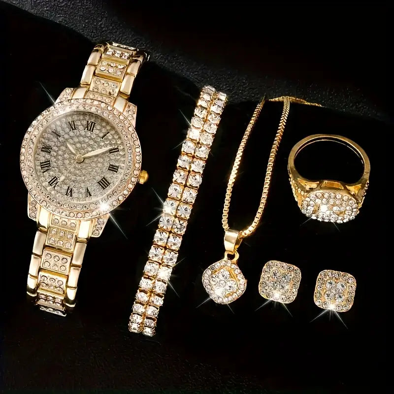6pcs Luxury Fashion Women'S Jewelry Set - DoorAndSteps E Commerce 