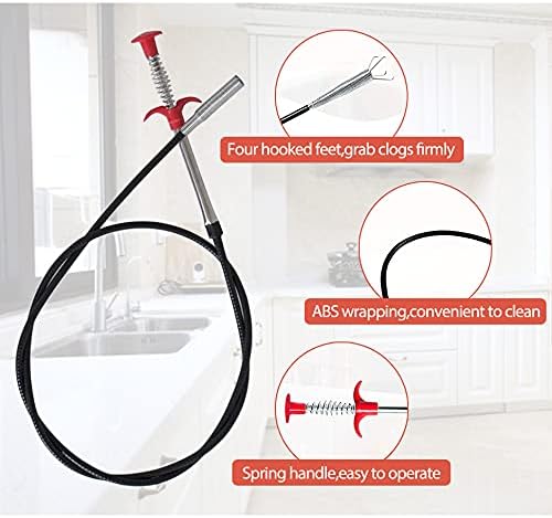 🛠️ Flexible Grabber Pick-Up Tool – 4 Claw Bendable Drain Cleaner for Sink, Toilet & More 💧✨ - DoorAndSteps E Commerce 