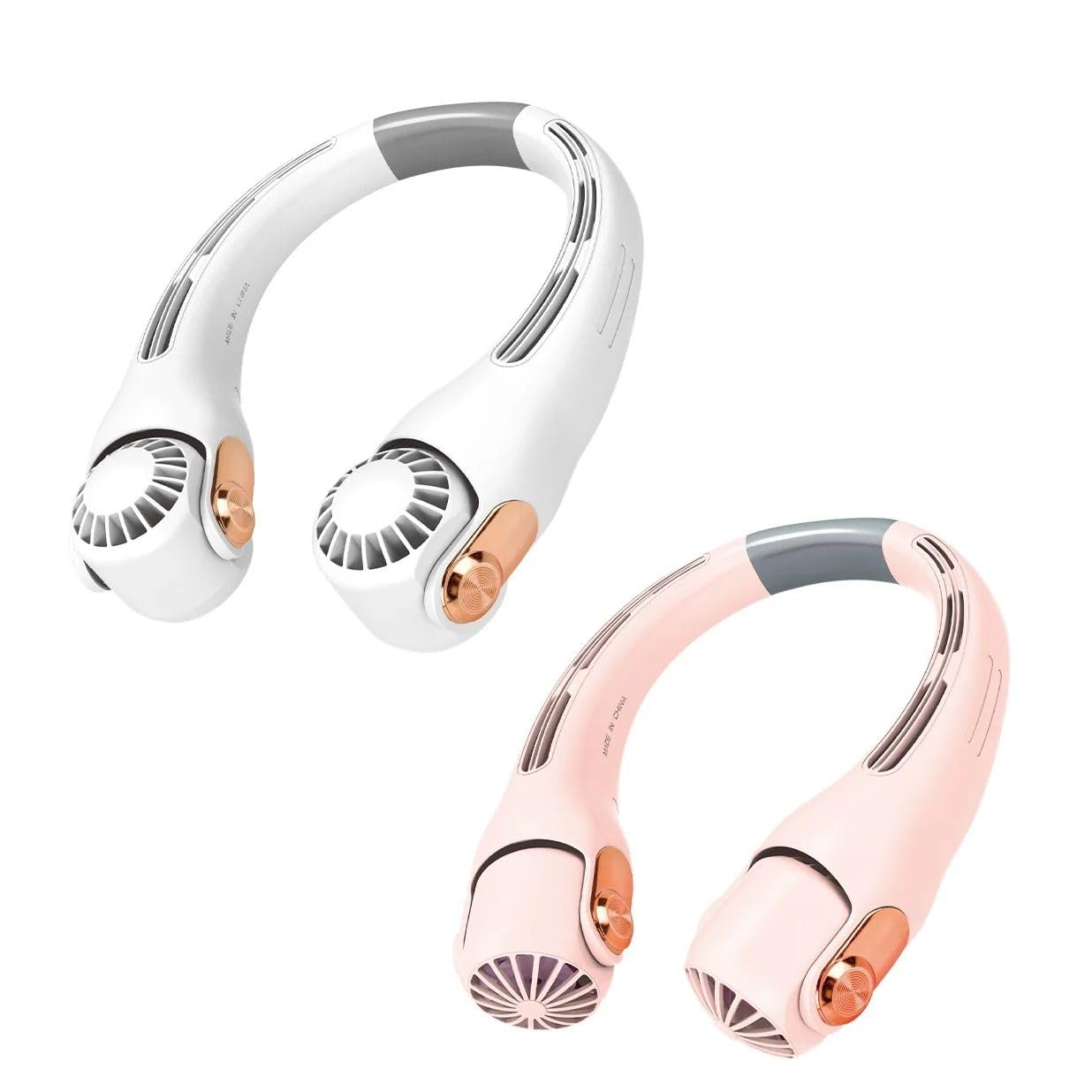 🌬️ TD CREATIONS Neck Fan – 3-Speed Personal Cooling with 360° Airflow | USB Rechargeable & Hands-Free ❄️🔋