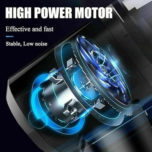 🚗 3-in-1 Portable Car Vacuum Cleaner – Suction, Inflation & Light | Compact & Powerful 💨🔦 - DoorAndSteps E Commerce 