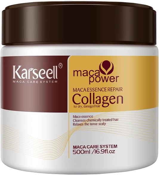 💆‍♀️✨ Karseell Collagen Hair Mask – Deep Conditioning Treatment with Coconut Oil & Keratin 🌴💜