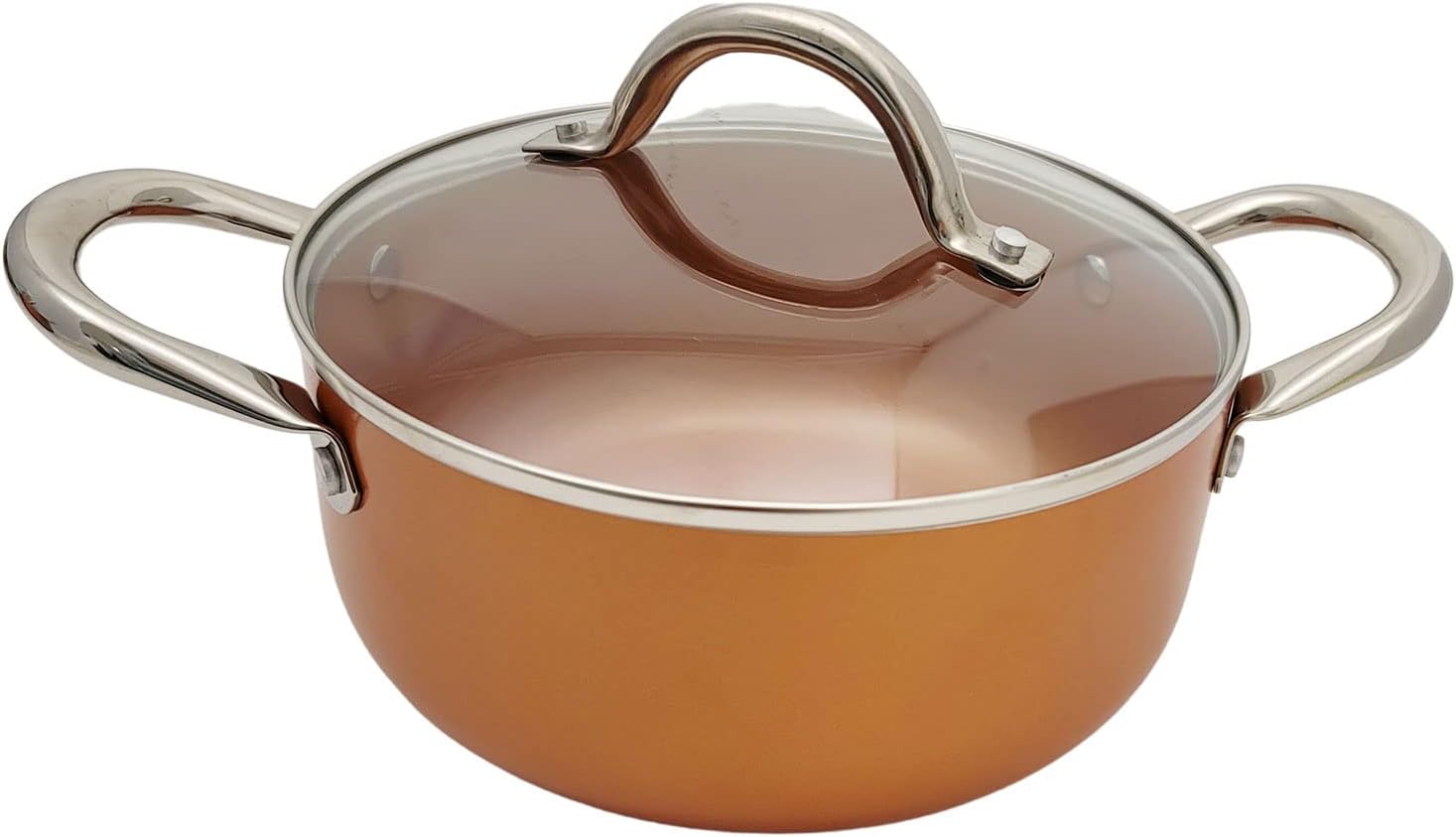 Nonstick Copper Ceramic Dutch Oven Stew Soup Pot - DoorAndSteps E Commerce 