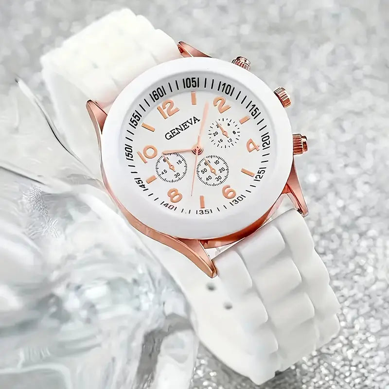 ⏱️ Stylish Couple Watch Set + Magnetic Heart Necklace – A Perfect Gift for Love & Friendship 💖 - DoorAndSteps E Commerce 