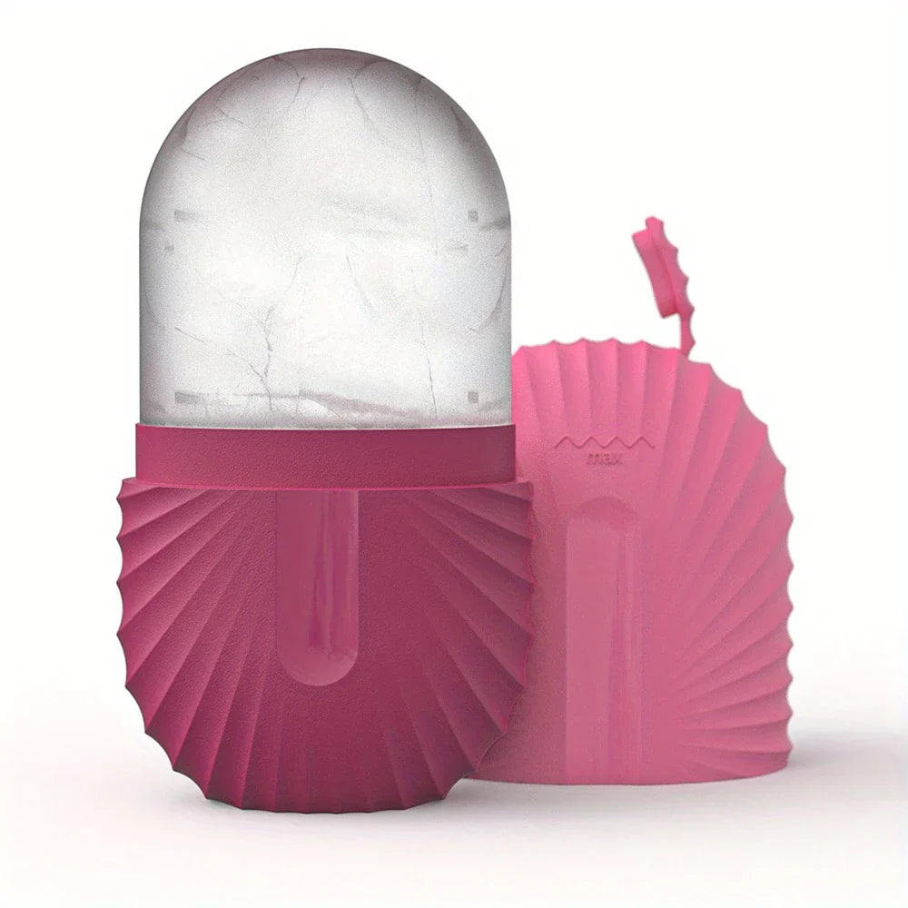 ❄️ Ice Face Roller – Reusable Facial Massager for Puffiness Relief, Skin Glow, and Contour Care 🌿✨ - DoorAndSteps E Commerce 