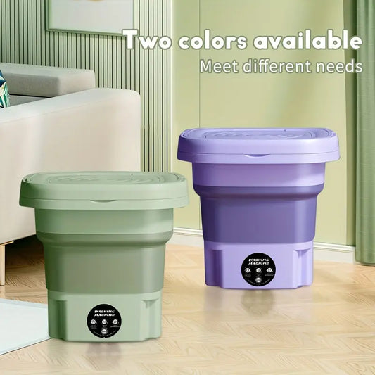 Compact Foldable Mini Washing Machine – Perfect for Baby Clothes, Underwear & Travel Use