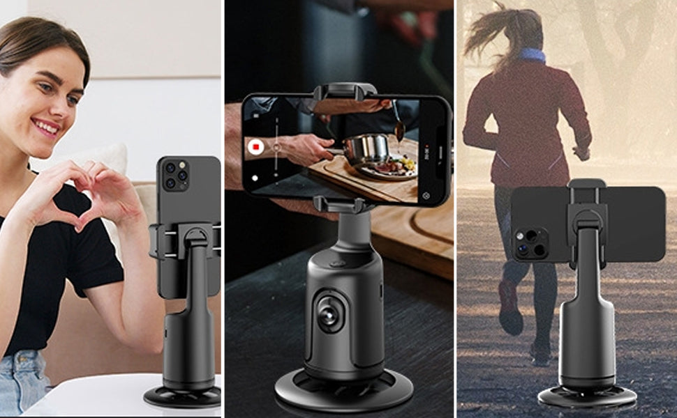 360° Smart Face Tracking Car Tripod – Your Personal Cameraman On the Go! - DoorAndSteps E Commerce 