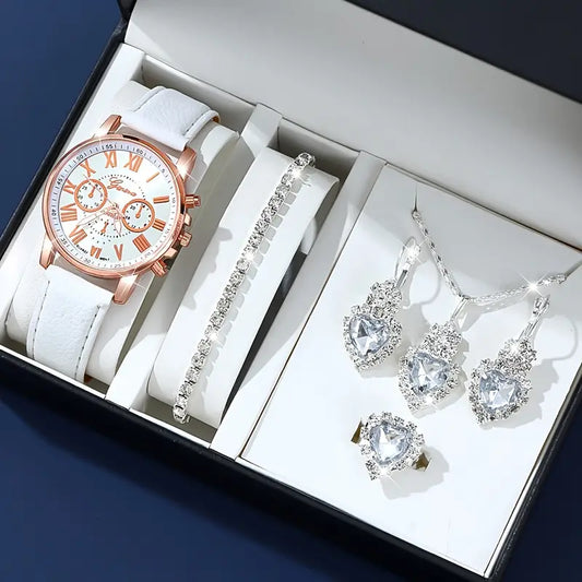 💖 Complete 5-in-1 Gift Set for Women – Timeless Elegance with a Sparkle of Love - DoorAndSteps E Commerce 
