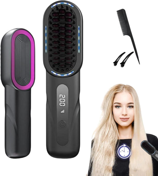 Straight Hair Comb rechargeable - DoorAndSteps E Commerce 