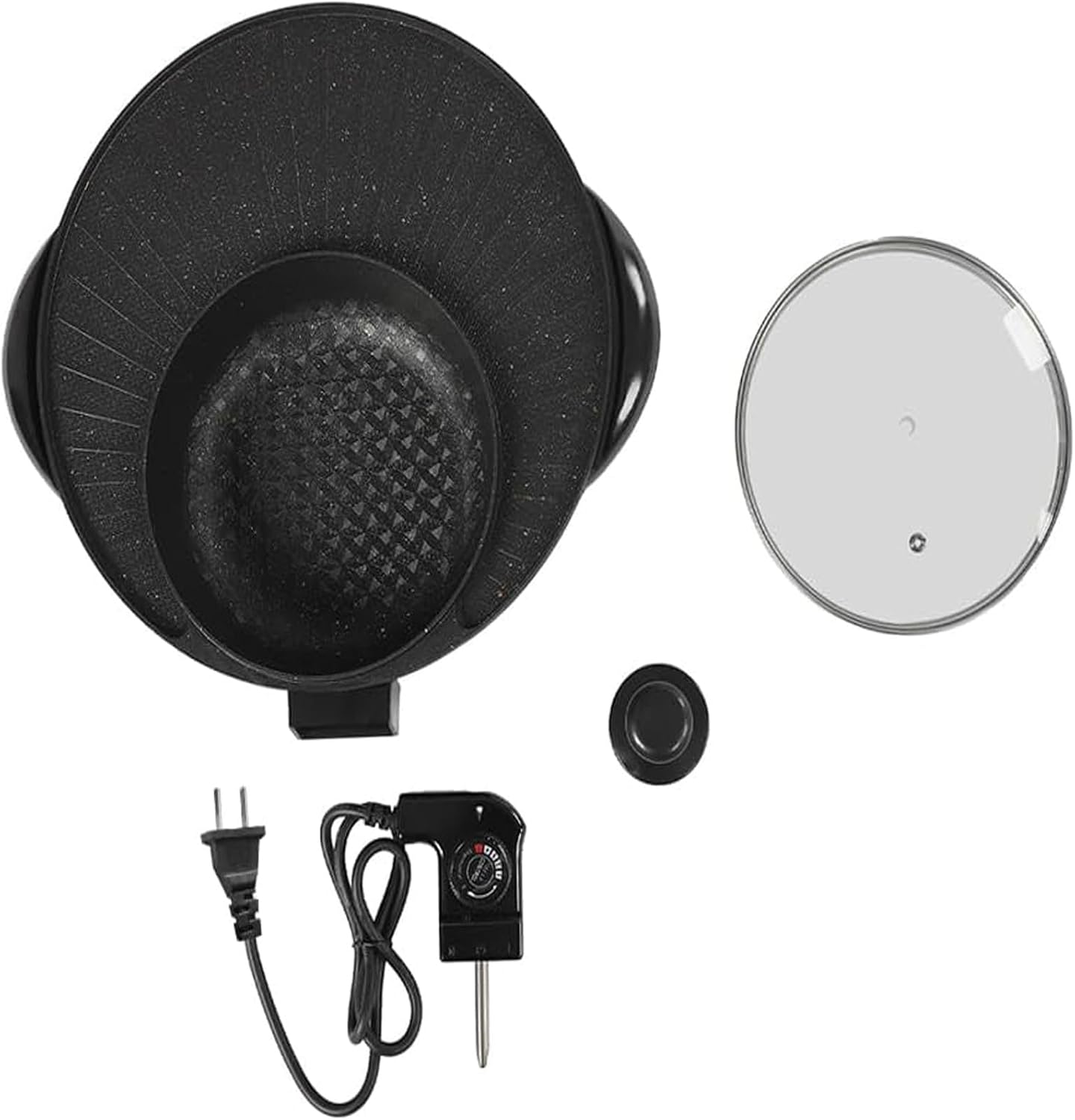 2 in 1 Indoor Non-Stick Electric Pan