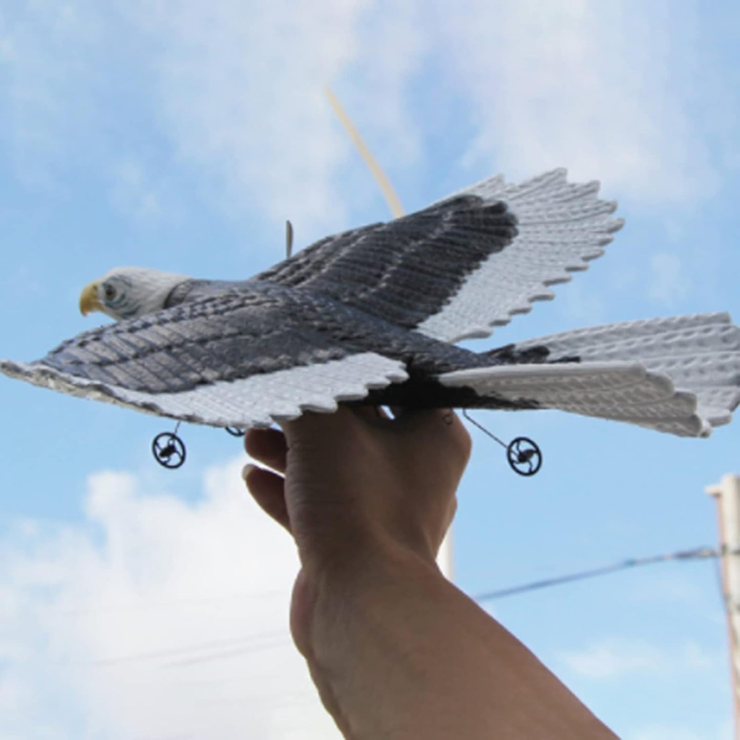 🦅 HW-40 Remote Control Eagle Drone – Realistic Flying Bird Toy with Dual Propellers (Ages 14+) - DoorAndSteps E Commerce 