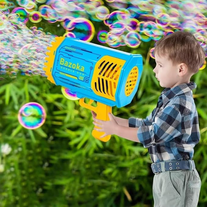 🫧💥 Ultimate 69-Hole Bubble Machine Gun – Light-Up Fun for All Ages! 🎉🔫 - DoorAndSteps E Commerce 