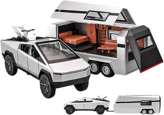Cyber Tesla Pickup Trailer RV Model Kit - DoorAndSteps E Commerce 