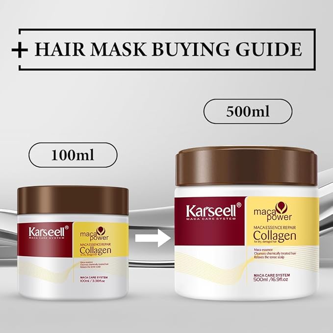 💆‍♀️✨ Karseell Collagen Hair Mask – Deep Conditioning Treatment with Coconut Oil & Keratin 🌴💜