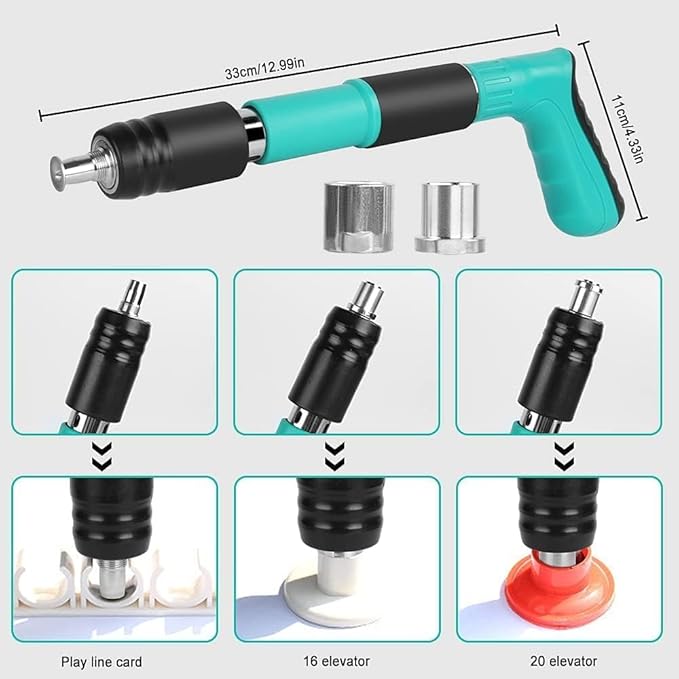🔨 Heavy-Duty Nailhead Gun Kit – Powerful Concrete Wall Nailer with Full Component Set (58cm Barrel, Spring-Driven, Low Noise) - DoorAndSteps E Commerce 