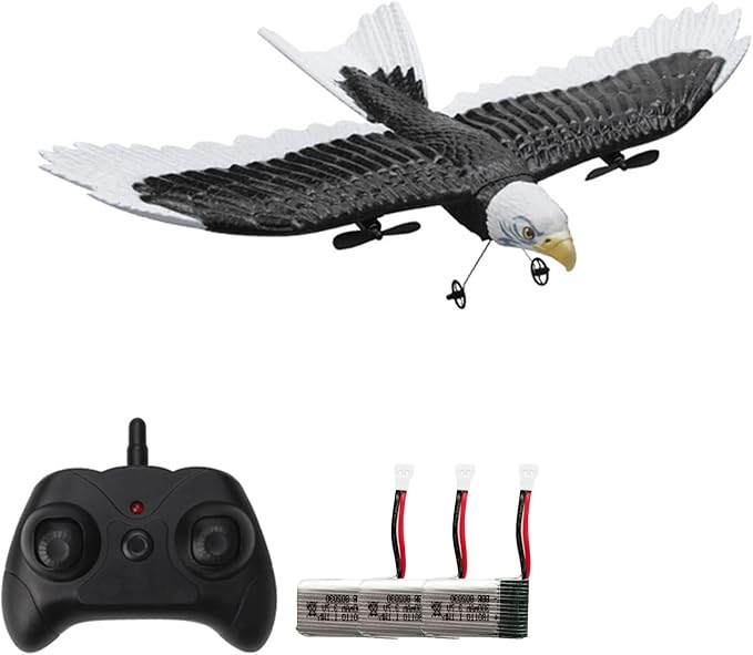 🦅 HW-40 Remote Control Eagle Drone – Realistic Flying Bird Toy with Dual Propellers (Ages 14+) - DoorAndSteps E Commerce 