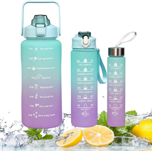 Water Bottles Set of 3 - DoorAndSteps E Commerce 