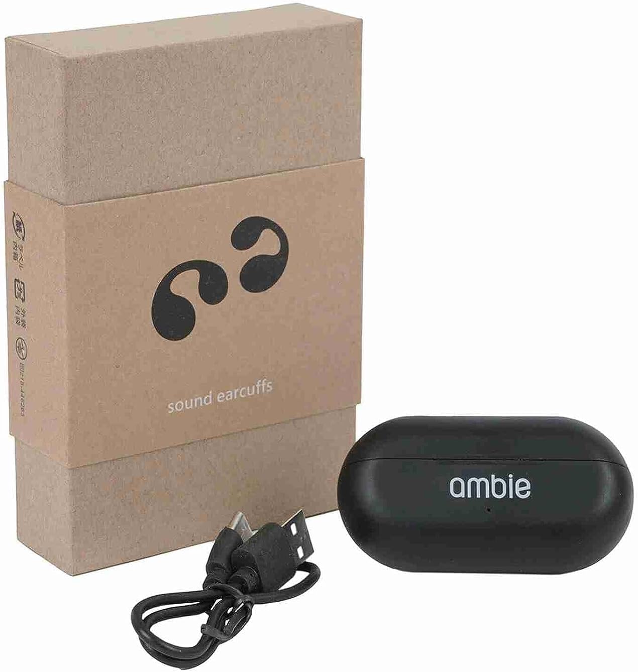 🎧 Ambie Earbud | Silicone Cover | ambie Sound Earcuff – Black & White 🖤🤍 - DoorAndSteps E Commerce 