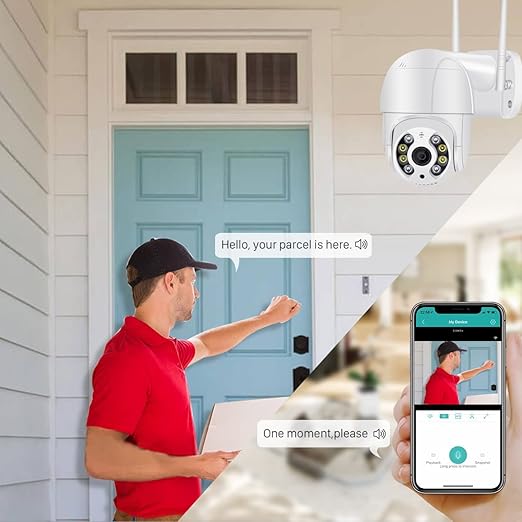 1080P Security Camera Outdoo with Color Night Vision, - DoorAndSteps E Commerce 