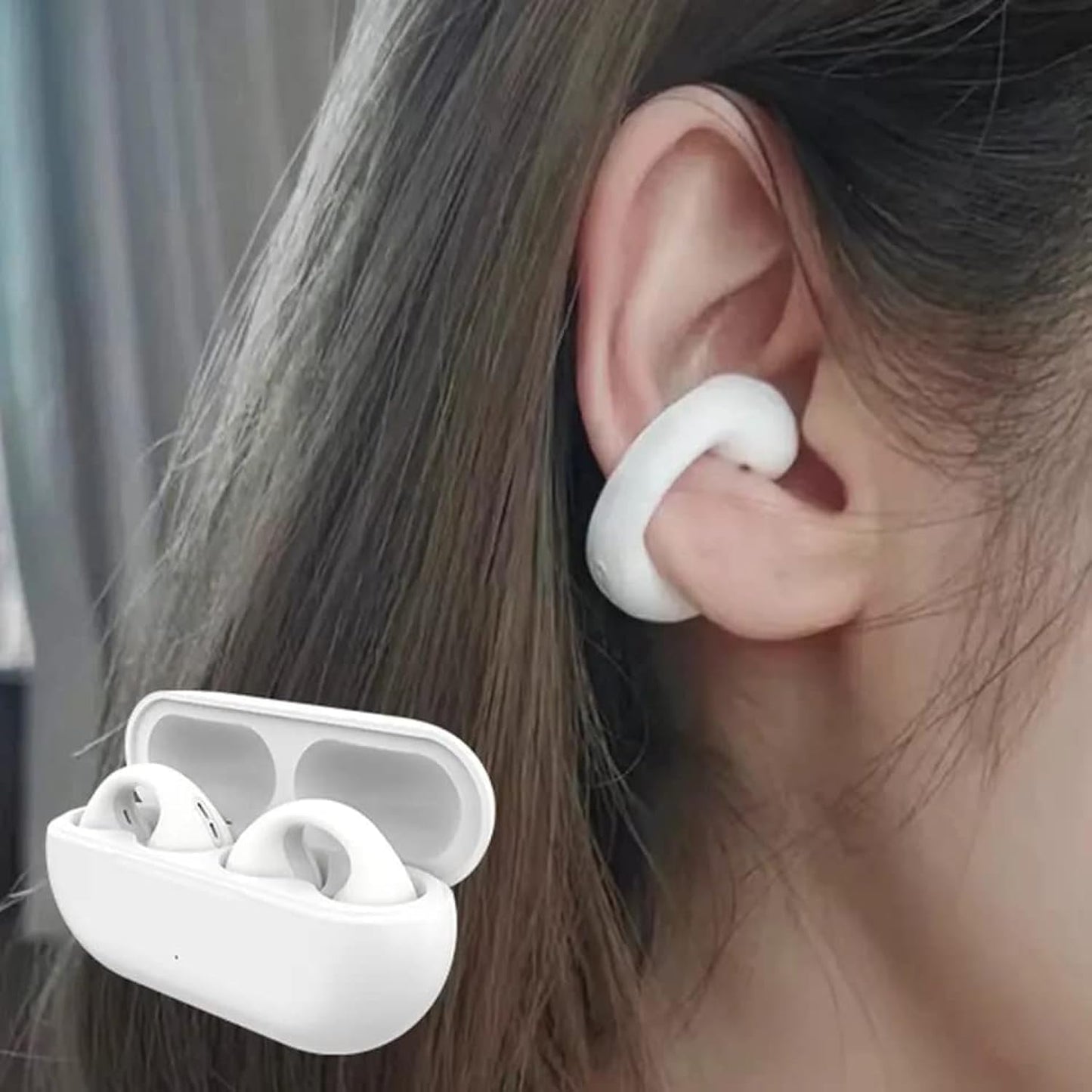 🎧 Ambie Earbud | Silicone Cover | ambie Sound Earcuff – Black & White 🖤🤍 - DoorAndSteps E Commerce 