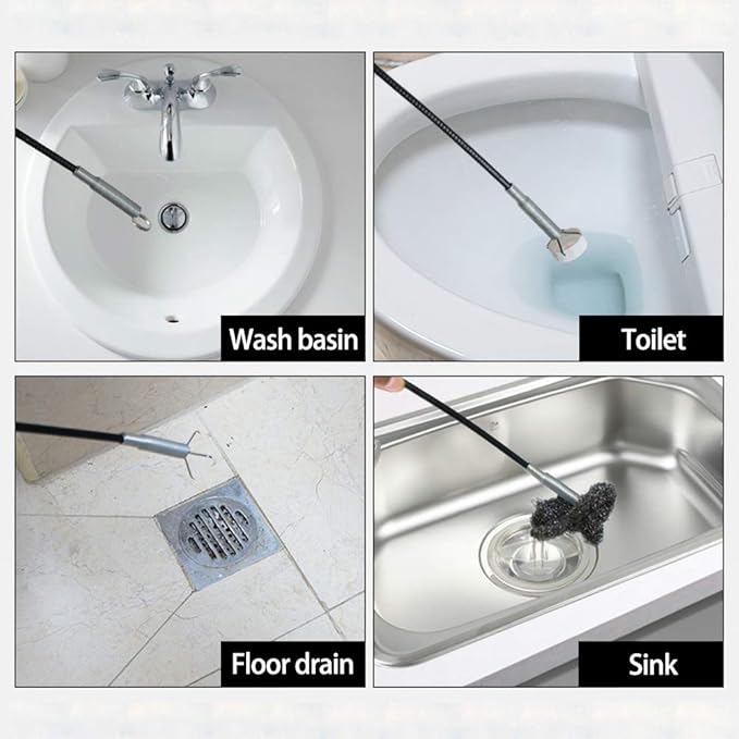 🛠️ Flexible Grabber Pick-Up Tool – 4 Claw Bendable Drain Cleaner for Sink, Toilet & More 💧✨ - DoorAndSteps E Commerce 