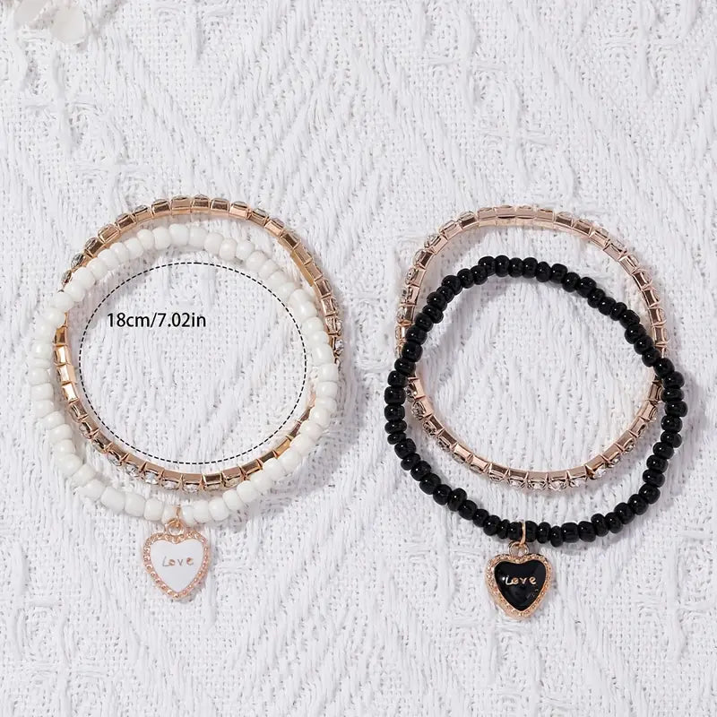 ⏱️ Stylish Couple Watch Set + Magnetic Heart Necklace – A Perfect Gift for Love & Friendship 💖 - DoorAndSteps E Commerce 