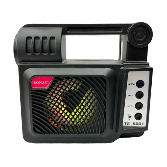 Portable solar powered speaker with flashlight - DoorAndSteps E Commerce 