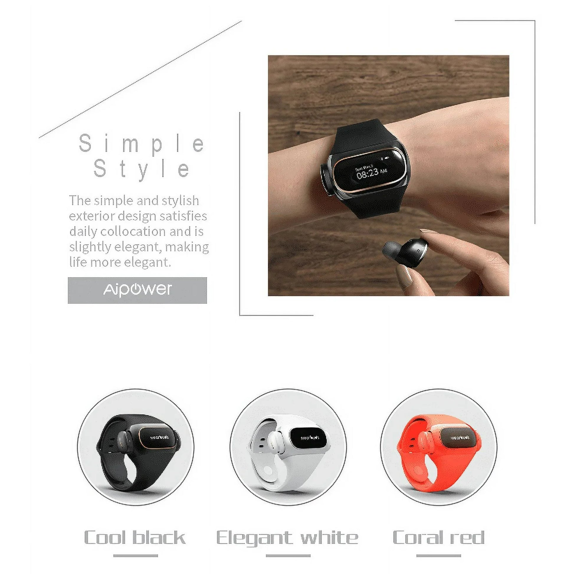 Aipower Wearbuds Smartwatch with Built-in Wireless Earbuds – All-in-One Fitness & Audio Solution - DoorAndSteps E Commerce 